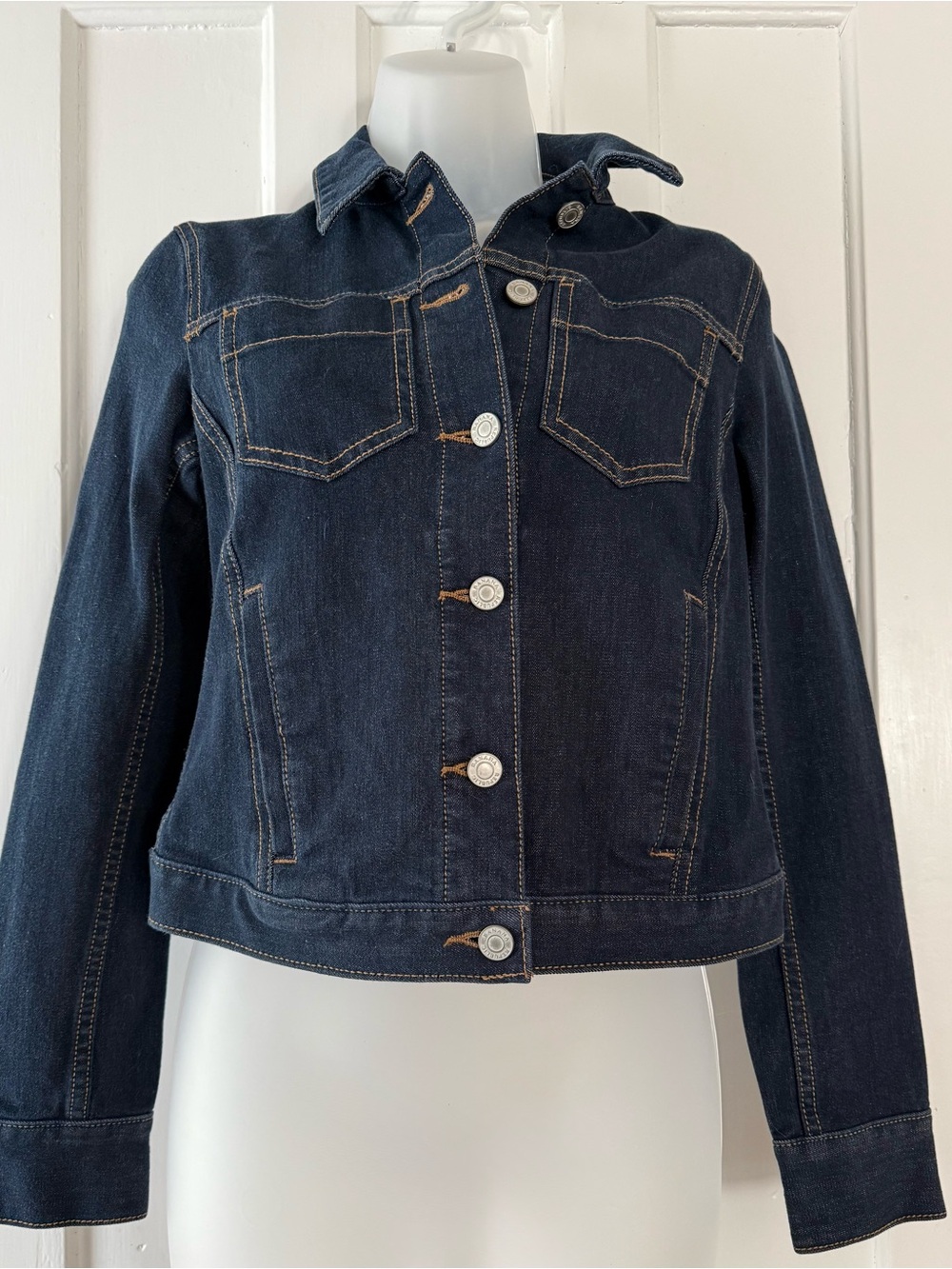 Banana Republic Dark Blue Denim Jacket
Never Worn Extra Small